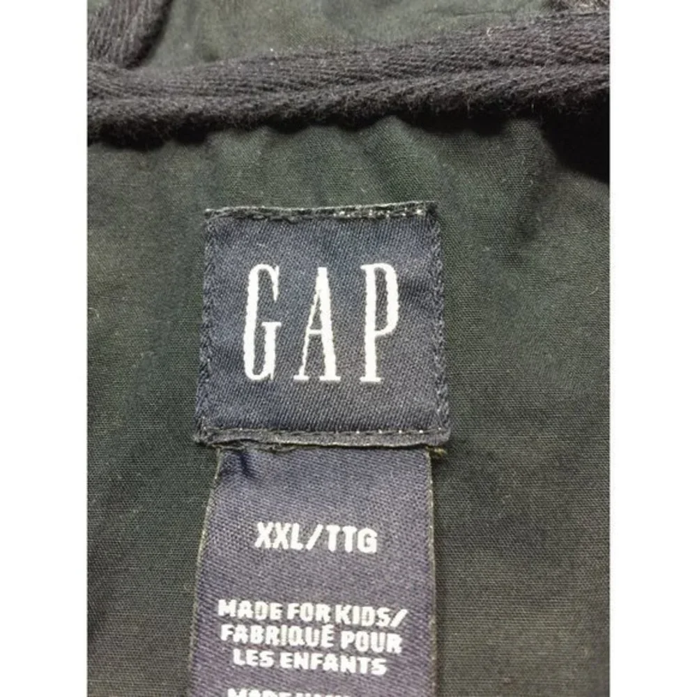 Gap Kids Girls Boys Jacket Coat Wind Breaker‎ Blue Zip Up Hooded XXL 2XL
